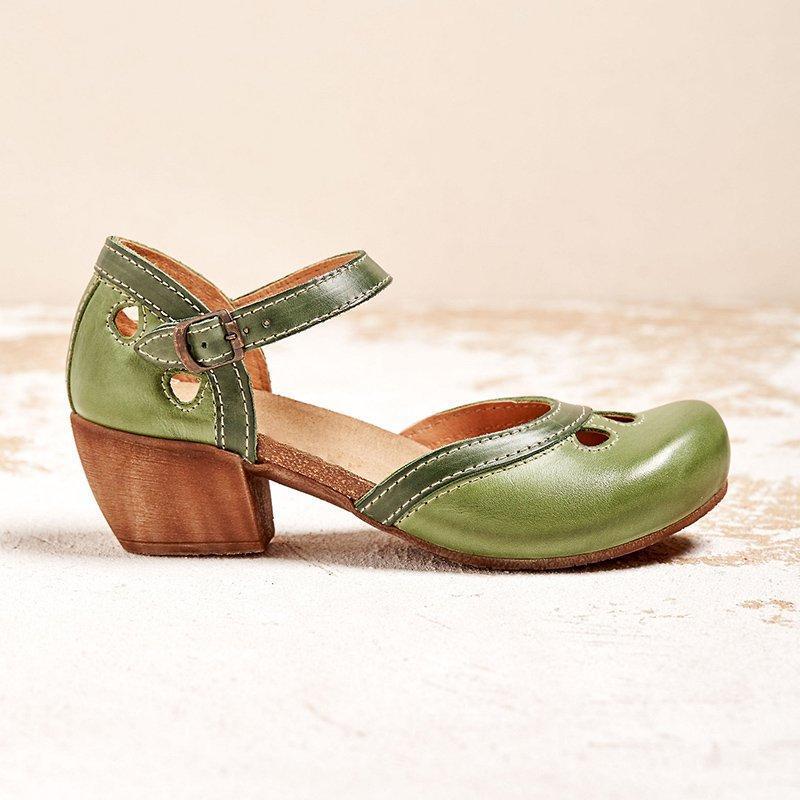 Amalia - Comfortable sandals with low heels