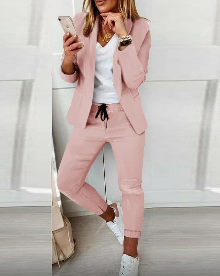 AVA - Elegant Blazer Set [Blazer+Trousers]