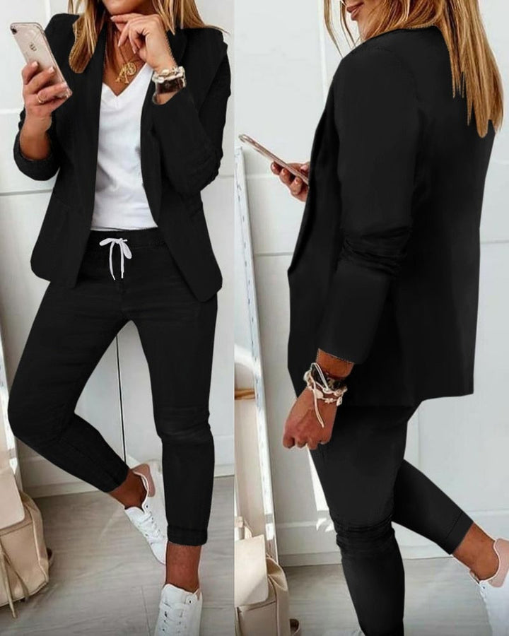 AVA - Elegant Blazer Set [Blazer+Trousers]